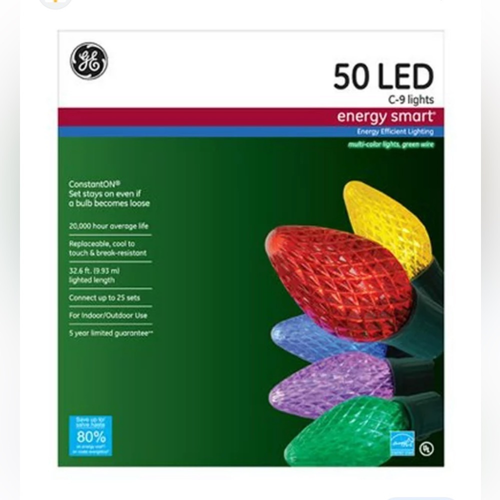 GE Electric 97615 energy smart c7 lights